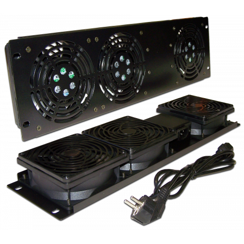 Блок вентиляторов 19" вертикальный, без термостата